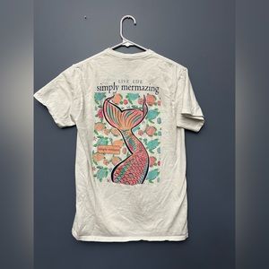 White Mermaid Simply Southern Long Sleeve Shirt